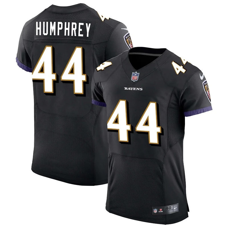 Marlon Humphrey Men's Nike Black Baltimore Ravens Speed Machine Elite Custom Jersey