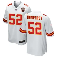 Creed Humphrey Men's Nike White Kansas City Chiefs Custom Game Jersey