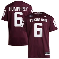 Julian Humphrey Men's adidas  Maroon Texas A&M Aggies NIL Pick-A-Player Home Premier Football Jersey