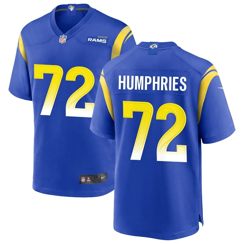 D.J. Humphries Men's Nike Royal Los Angeles Rams Custom Game Jersey
