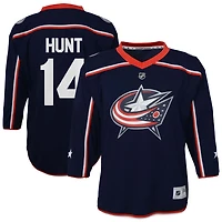 Daemon Hunt Youth  Navy Columbus Blue Jackets Home Replica Custom Jersey