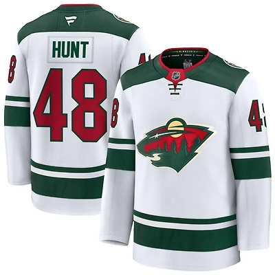 Daemon Hunt Men's Fanatics White Minnesota Wild Away Premium Custom Jersey