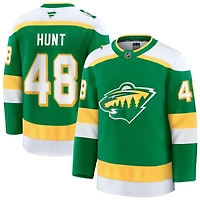 Daemon Hunt Men's Fanatics Green Minnesota Wild Alternate Premium Custom Jersey