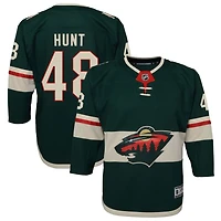 Daemon Hunt Youth Green Minnesota Wild Home Premier Custom Jersey