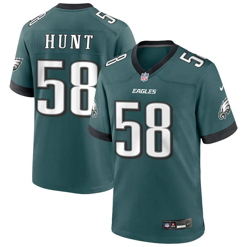 Jalyx Hunt Men's Nike Midnight Green Philadelphia Eagles Custom Game Jersey