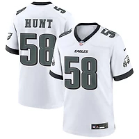 Jalyx Hunt Men's Nike White Philadelphia Eagles Custom Game Jersey