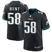Jalyx Hunt Men's Nike Black Philadelphia Eagles Alternate Custom Game Jersey