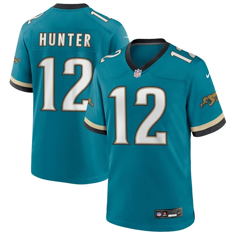 Travis Hunter Men's Nike Teal Jacksonville Jaguars Prowler Throwback Custom Game Jersey