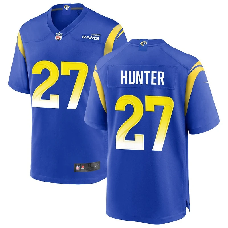Jarquez Hunter Men's Nike Royal Los Angeles Rams Custom Game Jersey