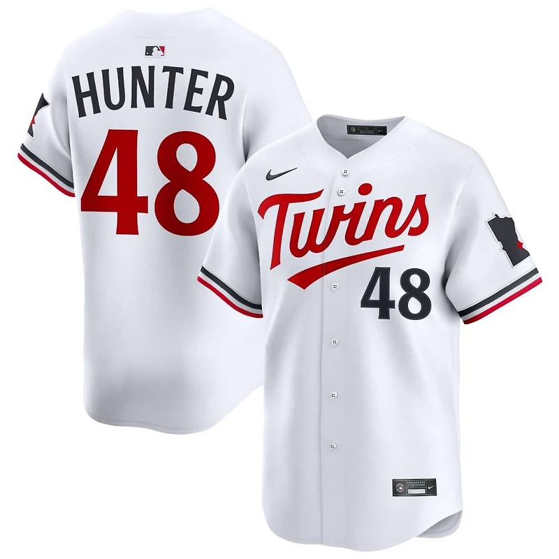 Torii Hunter Men's Nike White Minnesota Twins Home Limited Pick-A-Player Retired Roster Jersey