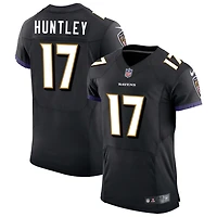 Tyler Huntley Men's Nike Black Baltimore Ravens Speed Machine Elite Custom Jersey