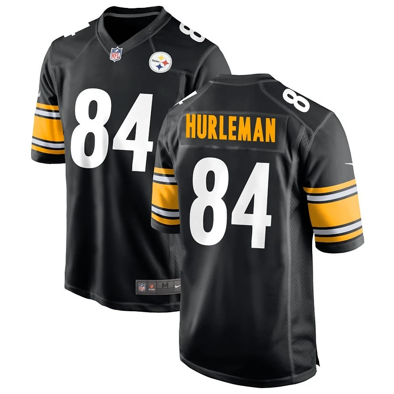 Max Hurleman Men's Nike Black Pittsburgh Steelers Custom Game Jersey