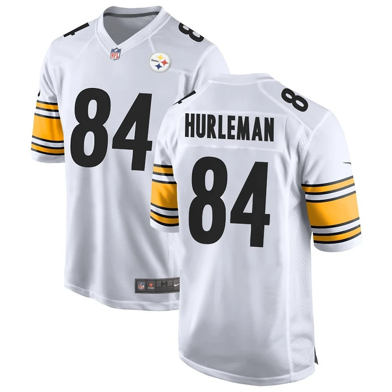 Max Hurleman Men's Nike White Pittsburgh Steelers Game Custom Jersey