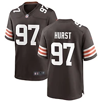 Maurice Hurst Men's Nike Cleveland Browns Brown Custom Game Jersey