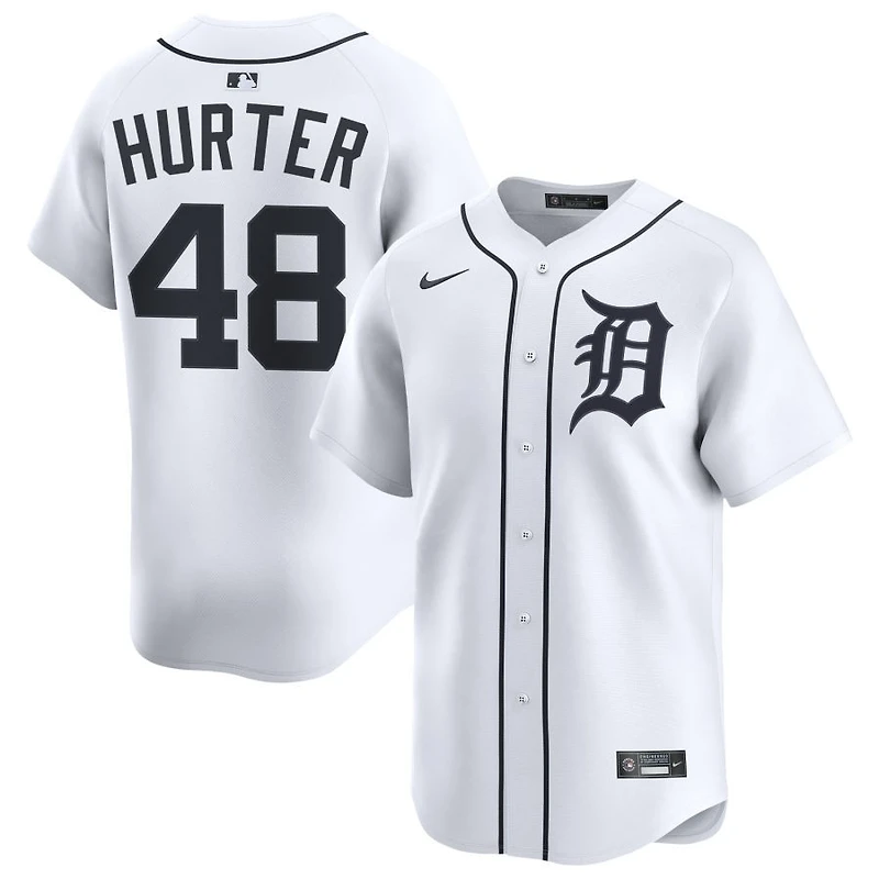 Brant Hurter Men's Nike White Detroit Tigers Home Limited Custom Jersey
