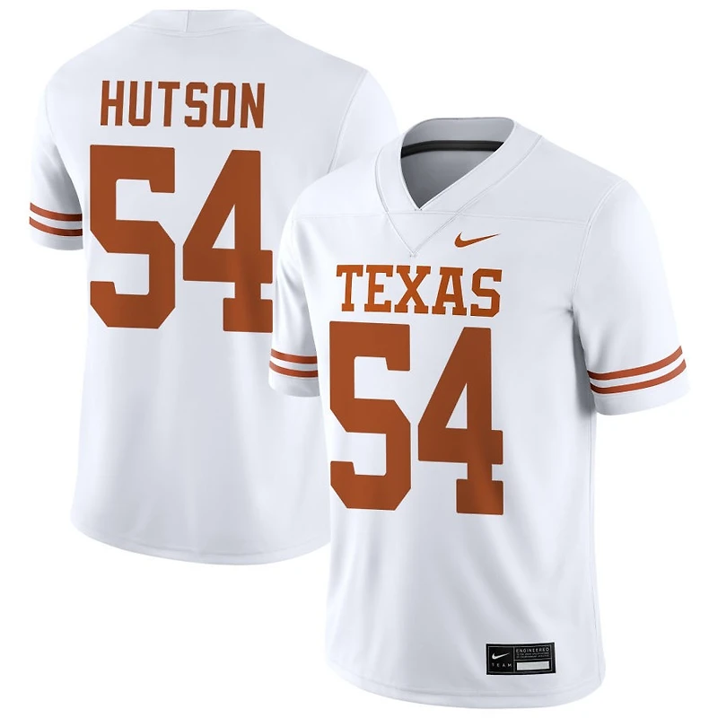 Cole Hutson Men's Nike White Texas Longhorns NIL Pick-A-Player Game Jersey