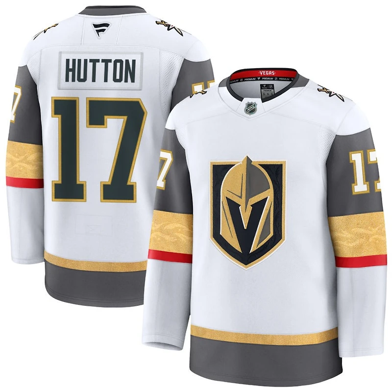 Ben Hutton Men's Fanatics White Vegas Golden Knights Away Premium Custom Jersey