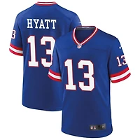 Jalin Hyatt Men's Nike Royal New York Giants Classic Custom Game Jersey