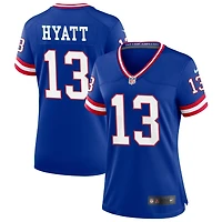 Jalin Hyatt Women's Nike Royal New York Giants Classic Custom Game Jersey