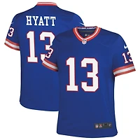 Jalin Hyatt Youth Nike Royal New York Giants Classic Custom Game Jersey