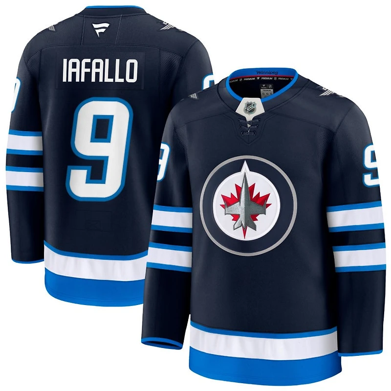 Alex Iafallo Men's Fanatics Navy Winnipeg Jets Home Premium Custom Jersey