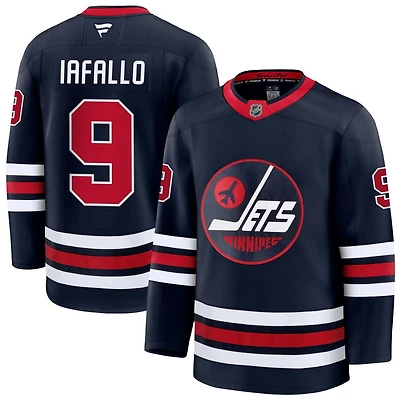 Alex Iafallo Men's Fanatics Navy Winnipeg Jets Alternate Premium Custom Jersey