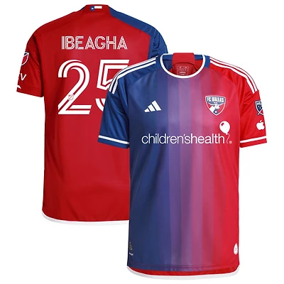 Sebastien Ibeagha Men's adidas  Navy FC Dallas 2024 After Burner Authentic Custom Jersey