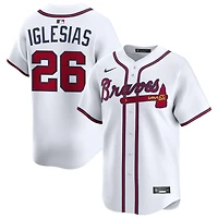 Raisel Iglesias Men's Nike White Atlanta Braves Home Limited Custom Jersey