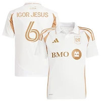 Igor Jesus Igor Jesus Youth adidas  White LAFC 2025 Secondary Replica Custom Jersey