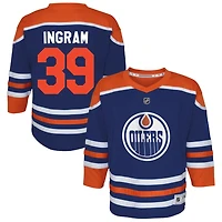 Connor Ingram Youth Royal Edmonton Oilers Home Replica Custom Jersey