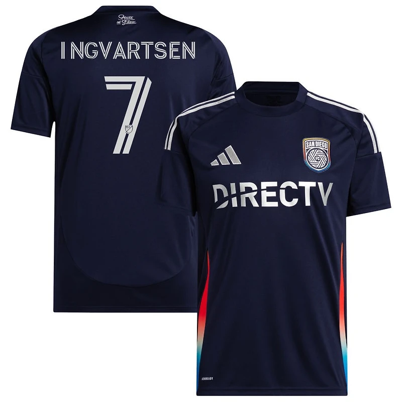 Marcus Ingvartsen Men's adidas Navy San Diego FC 2025 State of Flow Replica Custom Jersey