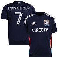 Marcus Ingvartsen Youth adidas  Navy San Diego FC 2025 State of Flow Replica Custom Jersey