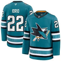 Vincent Iorio Men's Fanatics Teal San Jose Sharks Home Premium Custom Jersey