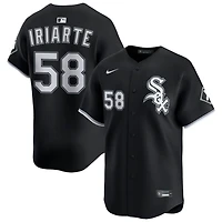Jairo Iriarte Men's Nike Black Chicago White Sox Alternate Limited Custom Jersey