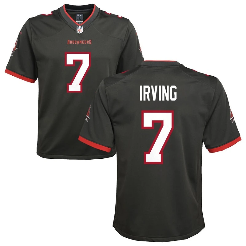 Bucky Irving Youth Nike Pewter Tampa Bay Buccaneers Alternate Custom Game Jersey
