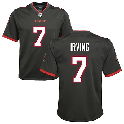 Bucky Irving Youth Nike Pewter Tampa Bay Buccaneers Alternate Custom Game Jersey