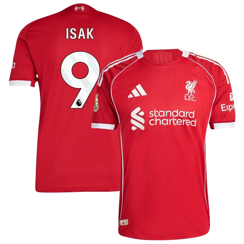 Alexander Isak Men's adidas  Red Liverpool 2025/26 Home Custom Authentic Jersey
