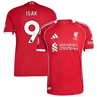 Alexander Isak Men's adidas  Red Liverpool 2025/26 Home Custom Authentic Jersey