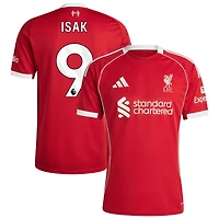 Alexander Isak Men's adidas  Red Liverpool 2025/26 Home Custom Replica Jersey