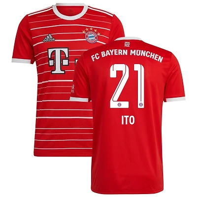 Hiroki Ito Youth adidas Red Bayern Munich 2022/23 Home Replica Custom Jersey