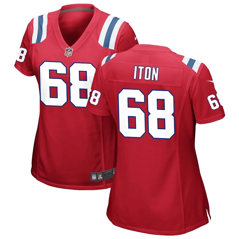 Isaiah Iton Women's Nike Red New England Patriots Alternate Custom Jersey
