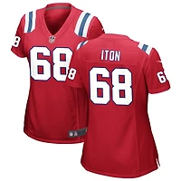 Isaiah Iton Women's Nike Red New England Patriots Alternate Custom Jersey