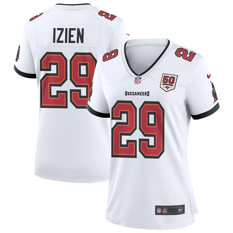 Christian Izien Women's Nike White Tampa Bay Buccaneers 50th Season Custom Game Jersey