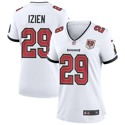 Christian Izien Women's Nike White Tampa Bay Buccaneers 50th Season Custom Game Jersey