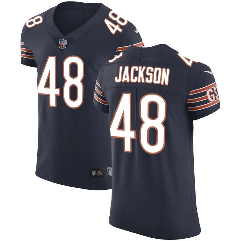 D'Marco Jackson Men's Nike Navy Chicago Bears Vapor Untouchable Custom Elite Jersey