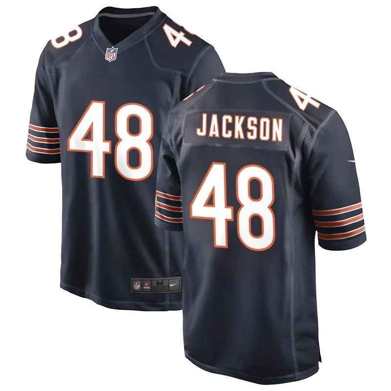 D'Marco Jackson Men's Nike Navy Chicago Bears Custom Game Jersey