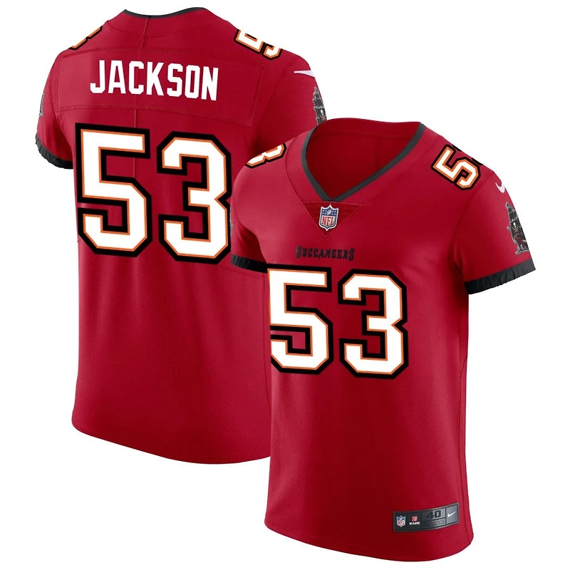 Nick Jackson Men's Nike Red Tampa Bay Buccaneers Vapor Elite Custom Jersey