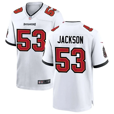 Nick Jackson Men's Nike White Tampa Bay Buccaneers White Custom Game Jersey