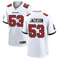 Nick Jackson Men's Nike White Tampa Bay Buccaneers  White Custom Game Jersey