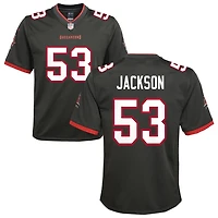 Nick Jackson Youth Nike Pewter Tampa Bay Buccaneers Alternate Custom Game Jersey